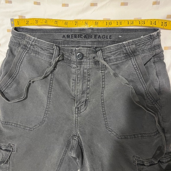 American Eagle Outfitters Charcoal Cargo Pants - Picture 3 of 9